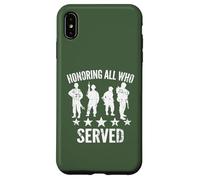 Honorer Tous Ceux Qui Ont servi Un Hommage Patriotique vétéran Militaire Coque pour iPhone XS Max