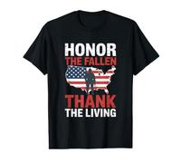 Honorez la journée des Anciens Combattants Morts T-Shirt Graphique avec Valeur