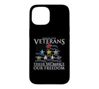 Honorez nos vétérans et sacrifiez Notre liberté Coque pour iPhone 15
