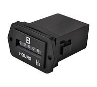 HonorMeet analogique Compteur horaire,AC 110 V à 250 V, nombre total d'heures pour l'entretien, stockage de données pour tondeuse à gazon, tracteur, camping-car, compresseur d'air.(Diamond-AC)