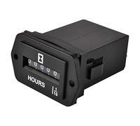 HonorMeet analogique Compteur horaire,DC 6 V à 80 V,nombre total d'heures pour l'entretien, stockage de données pour tondeuse à gazon, tracteur,camping-car, compresseur d'air.(Diamond-DC)