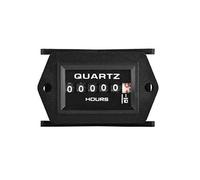 HonorMeet Compteur horaire à quartz, AC/DC, total des heures accumulées pour l'entretien, stockage de données pour tondeuse à gazon, tracteur, camping-car, compresseur d'air. (AC110V-250V)