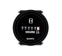 HonorMeet Compteur horaire mécanique, alimentation DC8V-80V, journal des heures pour l'entretien, conception étanche pour tondeuse à gazon à braquage zéro tracteur compresseur bateau marin (DC8V-80V)