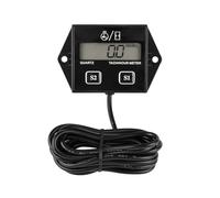 HonorMeet Tachymètre d'heures inductif numérique, rappel des intervalles d'entretien, batterie remplaçable pour tracteur de jardin générateur essence compresseur moto ATV souffleuse à neige