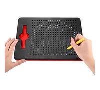 HONPHIER Ardoise Magique Planche à Dessin Magnétique Tablette Magnétique étudiant Magnétique Jouet Educatif en Plastique avec Stylo pour Enfant Rouge, Noir