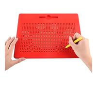 HONPHIER Ardoise Magique Planche à Dessin Magnétique Tablette Magnétique Magnétique Jouet Educatif en Plastique avec Stylo pour Enfant Rouge (Rouge, Grand)