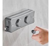HONPHIER Corde à Linge Rétractable 2 x 5.1M Acier Inoxydable Fil a Linge Mural Retractable Ligne à Linge Résistante pour Intérieur, Hôtel, Balcon, Salle de Bain (Gris)