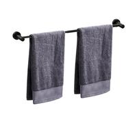 HONPHIER Porte Serviette Rétractable 43-72CM Porte-Serviettes Barre Porte-Serviette Acier Inoxydable Porte-Serviettes Mural, Noir (Single Barre)