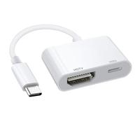 Honpzz Adaptateur USB C vers HDMI, USB C HDMI 4K,Adaptateur HD-MI US B C avec charge de 100 W,Cable usbc convertisseur d'écran vidéo HD 4K et audio Sync convertisseur d'écran type C HDTV,adaptateur AV