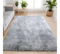 HONQGAO Tapis Salon 150 x 400 cm Antidérapant, Extra Large, Moelleux et Moderne à Poils Longs Dessous Antidérapant - Lavable pour Chambre à Coucher, Salon, Décoration D'Intérieur, Gris Clair