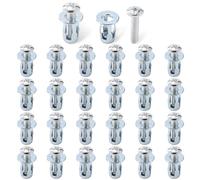 HonQiShiMY 25 Pcs pour Cheville Placo Charge Lourde, M8x30 Cheville Brique Creuse, Chevilles à Cavité, Chevilles Parpaing Creux, Chevilless Expansion de Métallique, Ancrages