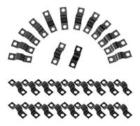 HonQiShiMY 50 pièces Ensemble de colliers de serrage en U, Colliers de Serrage 2 Trous collier durite essence Colliers de Serrage en U pour Fixation de Tuyau Ø 10 mm, colliers à clous pour tuyaux