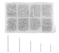 HonQiShiMY 900 Pièces Assortiment de Clous, Avec clous de finition, pointes, clous ordinaires,Clous Muraux en Béton, Pointes et Cclous d’Accrochage pour Accrocher Images Travail du Bois
