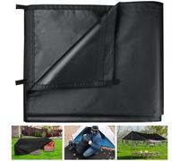 Honsaifau Bâche imperméable pour l'extérieur - 3 x 3 m - Tissu Oxford 420D avec boucles renforcées - Résistante à la déchirure - Protection UV pour camping, abri de jardin, meubles, remorque