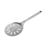 Honsdom Pelle à Pizza Ronde, Pelle Pizza Perforée 8 Pouces avec 40cm Manche en Amovible, pour Plaques à Pizza de Cuisine et Maison