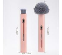 Honseadek 2 brosses de nettoyage d'intérieur de voiture avec double tête à poils doux pour plumeau et nettoyage de détails, compatible avec la plupart des voitures, camions V (rose)