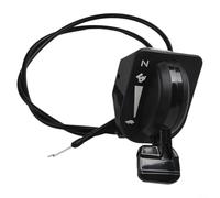 Honseadek 946-05098C Câble d'accélérateur et de starter compatible avec Cad-et, Craftsman, pour tracteurs de pelouse Troy-Bilt - Longueur totale 130,5 cm, câble de 116,8 cm, noir