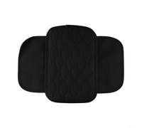 Honseadek Accoudoir de voiture pour console centrale avec base antidérapante, coussinet en cuir souple compatible avec la plupart des modèles de véhicules, convient (rouge) (noir)