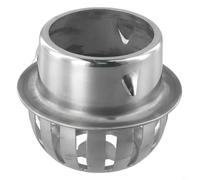 Honseadek Acier inoxydable, anti-obstruction, drainage de toit, drain de sol, filtre de gouttière, protection d'égout, bouchon de feuilles, bloqueur, couvercle de tuyau d'évacuation extérieur (83 mm)