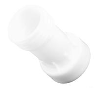 Honseadek Adaptateur blanc pour réservoir IBC S60 x 6 - Extension de joint de sortie d'eau de pluie pour raccord de conteneur fourre-tout, tuyau de vidange - Raccord en plastique - 110 mm