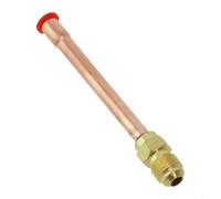 Honseadek Adaptateur de connecteur de tuyau en cuivre pour climatisation, raccord fileté SAE UNF pour unité intérieure, laiton forgé, tailles 1/4 3/8 1/2 5/8 3/4, -20 à 120 °C, 229 PSI (1/4 SAE (6,35