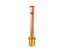 Honseadek Adaptateur de connecteur de tuyau en cuivre pour climatisation, raccord fileté SAE UNF pour unité intérieure, laiton forgé, tailles 1/4 3/8 1/2 5/8 3/4, -20 à 120 °C, 229 PSI (3/8 SAE (9,52