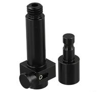 Honseadek Adaptateur de montage GPS de 10 cm avec connecteur fileté 5/8 x 11 pour équipement d'arpentage, instruments de mesure, montage RTK en métal à dégagement rapide