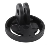 Honseadek Adaptateur de montage pour ordinateur de vélo Garmin Quart de tour, support GPS de cyclisme avec base d'extension de potence, support de phare de vélo ABS noir (A)