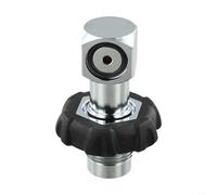 Honseadek Adaptateur de remplissage DIN vers Yoke pour bouteilles de plongée sous-marine, adaptateur en laiton chromé 300 bar pour valve BCD DIN vers remplissage standard