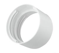 Honseadek Adaptateur simple de tuyau d'air conditionneur 100 mm - Connecteur CA - 130 mm de diamètre - 150 mm de diamètre - Convient aux appareils mobiles - Blanc (100 mm)