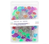 Honseadek Aiguilles à coudre extra longues de 7,5 cm droites | Ensemble d'outils pour le matelassage et la couture à la main avec têtes en plastique