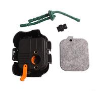 Honseadek Air pour ensemble avec couvercle de boîtier et conduite de carburant compatible Stihl Bg45 Bg46 Bg55 Bg65 Bg85 Sh55 Sh85 Filtre à feuilles avec souffleurs OEM 42291200606
