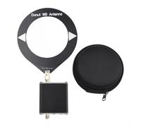 Honseadek Antenne large bande donut 10 kHz-180 MHz avec convertisseur à faible impédance, mise à niveau pour radios, talkie-walkies, SDR et stations de radio, large couverture de fréquence sans