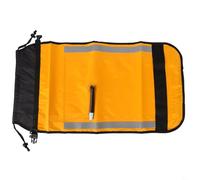 Honseadek Appareil d'auto-sauvetage pour canoë avec libération rapide - 72 x 38 cm - Sac de flotteur gonflable pour bateau jaune 210D avec bandes en tissu enduit et boucle réfléchissante