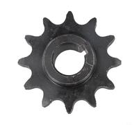 Honseadek Arbre d'entraînement à 12 dents compatible avec pignon d'arbre noir avec roue de rechange en acier 5/8 durable pour chaînes d'alimentation et équipement 40 41 420