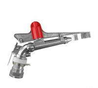 Honseadek Arroseur rotatif d'irrigation agricole réglable pour arrosage de pelouse de jardin couverture de 25 à 360 degrés en alliage de zinc 39,6 m portée économie d'eau (5,1 cm)