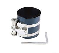 Honseadek Bague de serrage à piston de 75 mm pour installation de piston réglable de 53 à 125 mm, outil de compresseur en métal avec prise en main sûre, bleu pour moteur automobile