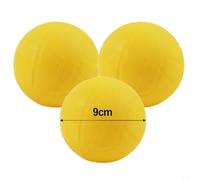 Honseadek Ballons de Volley PVC 9cm et 12.5cm Souple Ballons de Volley | PVC élastique souple, excellent, tailles 9cm et 12.5cm, idéal roundnet, couleur jaune vive