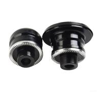 Honseadek Bike Hub QR Adaptateur d'essieu traversant à dégagement rapide 9-15 mm avant 10-12 mm arrière en alliage d'aluminium noir pièces de composants de vélo (10 x 135 mm)