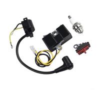 Honseadek Bobine d'allumage robuste compatible avec simple 61 66 162 266 tronçonneuse de rechange à 501516201 Construction en métal et plastique Stihl Part Mount pour kit