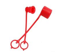 Honseadek Bouchon anti-poussière hydraulique en PVC série FF pour applications de canalisation de pression d'huile, couleur rouge avec diamètre de port de 15 mm et indice de résistance à la pression