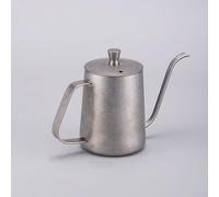 Honseadek Bouilloire col de cygne en acier inoxydable de 600 ml avec bec étroit pour verser le café - Compatible avec le brassage à la main, la fabrication du thé, le camping (vintage 350 ml)