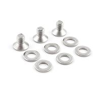 Honseadek Boulons à tête fraisée en acier inoxydable M6 x 10 mm pour guide de chaîne ISCG03 ISCG05 avec rondelles d'espacement - 3 boulons et 6 rondelles