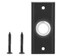 Honseadek Bouton poussoir de rechange pour sonnette lumineux à LED, interrupteur filaire en métal, bouton poussoir rectangulaire résistant aux intempéries pour la maison, le garage, le carillon de