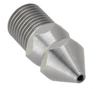 Honseadek Buse de nettoyeur haute pression 6,35 mm pour filetage d'égout haute pression en acier inoxydable 4 jets de nettoyeur de vidange