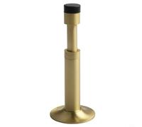 Honseadek Butée de porte hydraulique pour la maison et le bureau, pare-chocs mural avec réduction du bruit en caoutchouc anti-vibrations, butées de porte au sol en alliage de cuivre, 110 x 45 mm