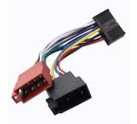 Honseadek Câble adaptateur ISO 20 broches DIN pour interface audio stéréo - Cordon d'alimentation avec compatibilité universelle pour la plupart des véhicules