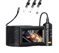Honseadek Caméra d'inspection HD endoscope avec écran de 4,3", lumières LED et conception étanche pour l'entretien industriel, le diagnostic automobile et l'inspection des égouts (D)