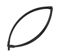 Honseadek Canne à pêche télescopique en fibre de carbone avec anneau pliable en alliage d'aluminium et tête de filet rétractable pour un support de charge durable de 15 kg, compact de 47 cm (anneau