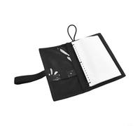 Honseadek Carnet de notes de plongée sous-marine pour 50 personnes ayant un livre de plongée avec des pochettes de recharge de papier transparent imperméable (noir)